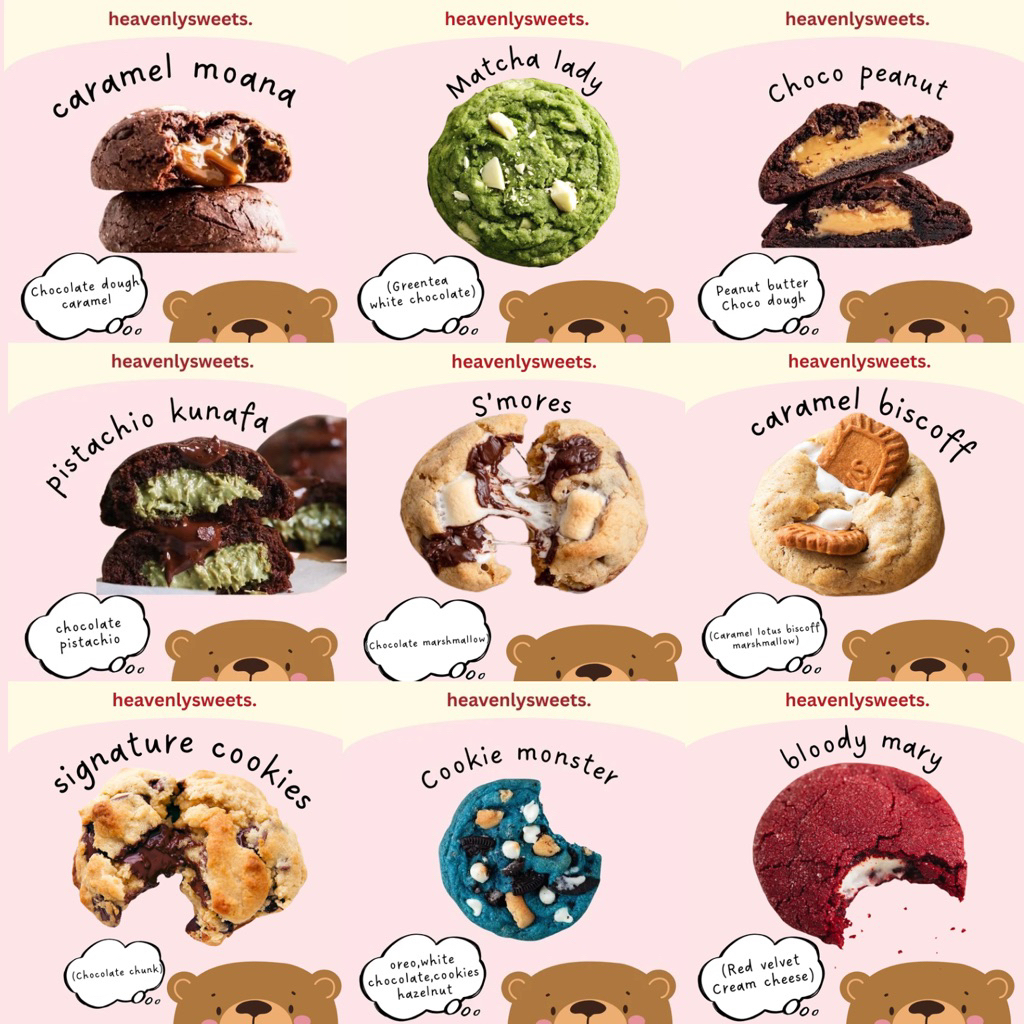 

COOKIES PREMIUM JUMBO & BROWNIES BITES - HEAVENLYSWEETS.id
