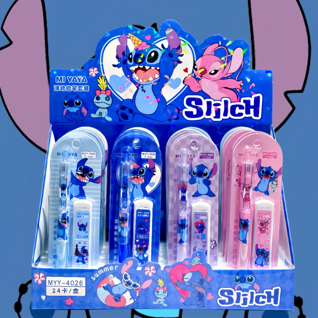 

Pensil Mekanik Stitch Plus Refill 4026 Pensil Cetek Stitch Disney MOMO071