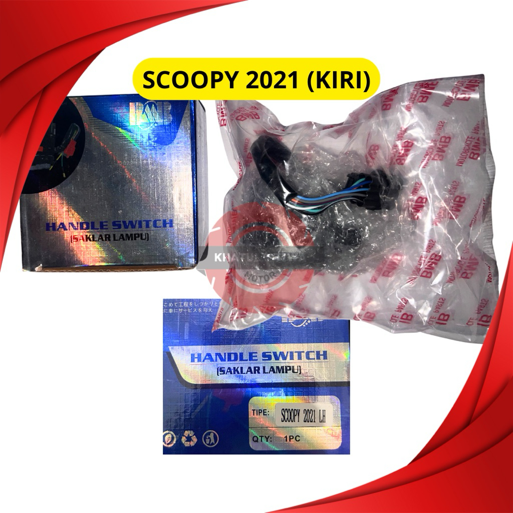 SAKLAR KIRI SCOOPY 2021 HOLDER MAIN SWITCH HANDLE LEFT SCOOPY 2021