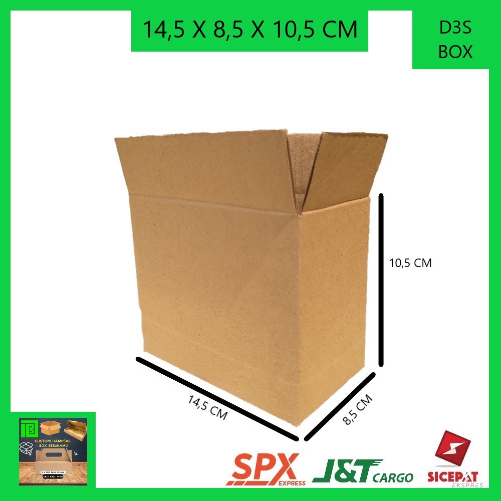 

Kardus Packing Kemasan bahan Singgle wall Ukuran 14,5x8,5x10,5
