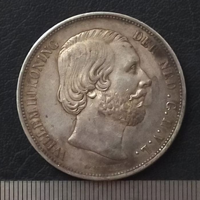 #4. UANG KOIN KUNO || KOIN PERAK || SILVER COIN 2 1/2 G WILLEM 3 TAHUN 1870