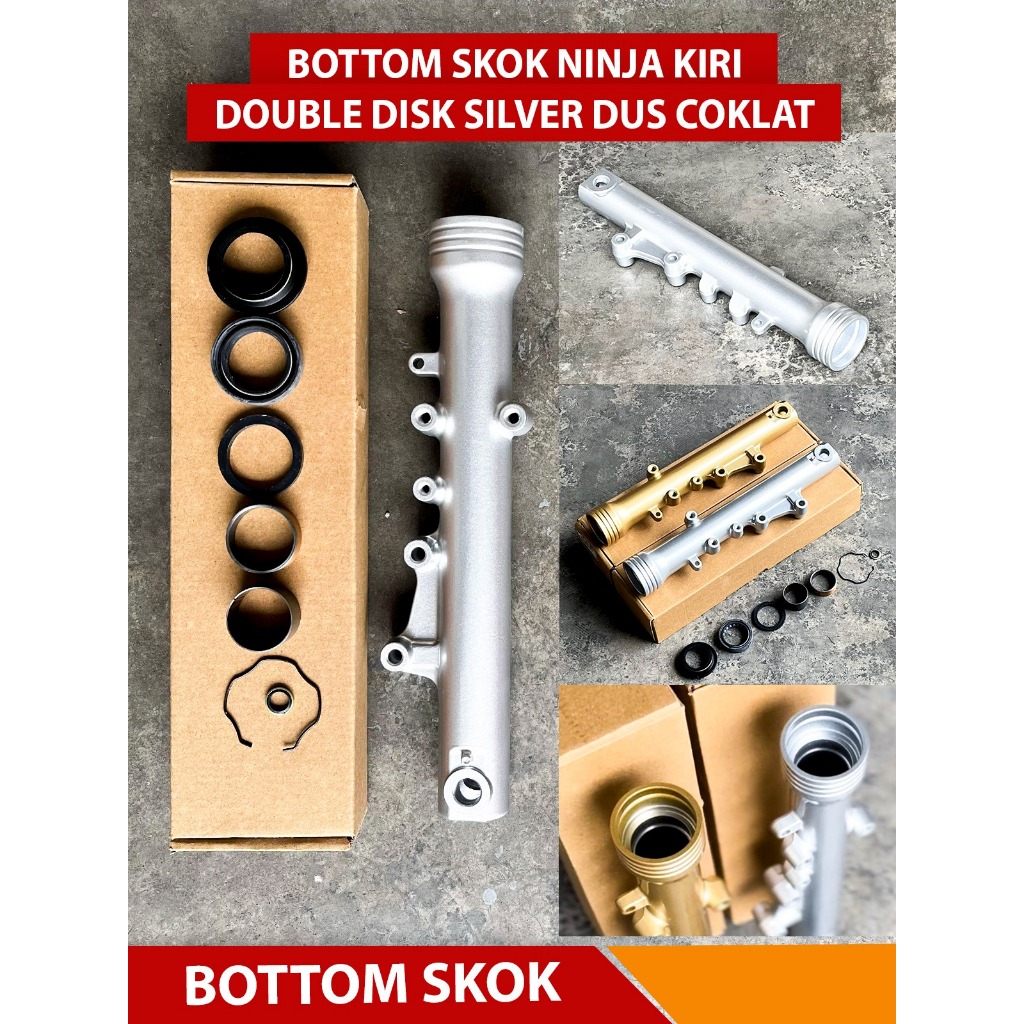 Bottom Shock Skok Ninja Cakram Kiri Kidal Ninja Vixion Scorpio Double Disk