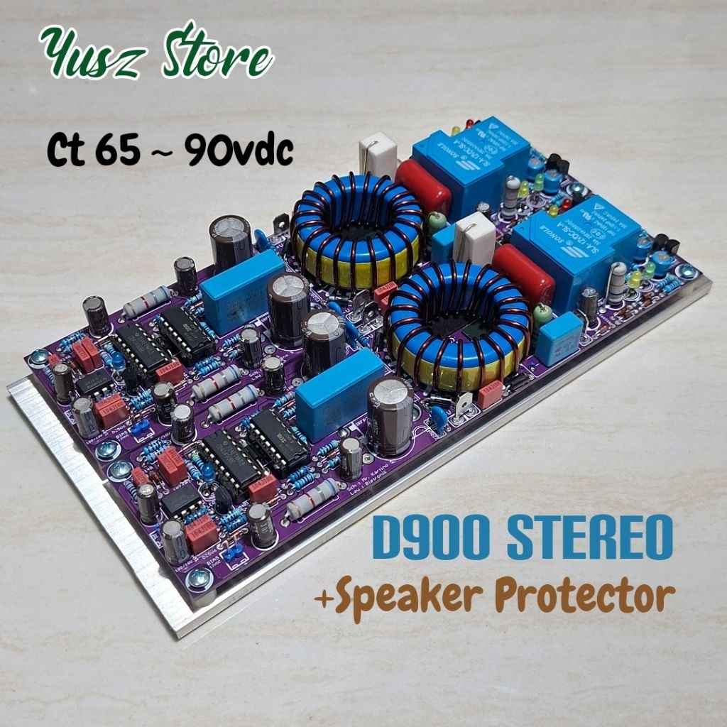 Kit Class D D900 Stereo Slim 1U Class D 900 Power Amplifier