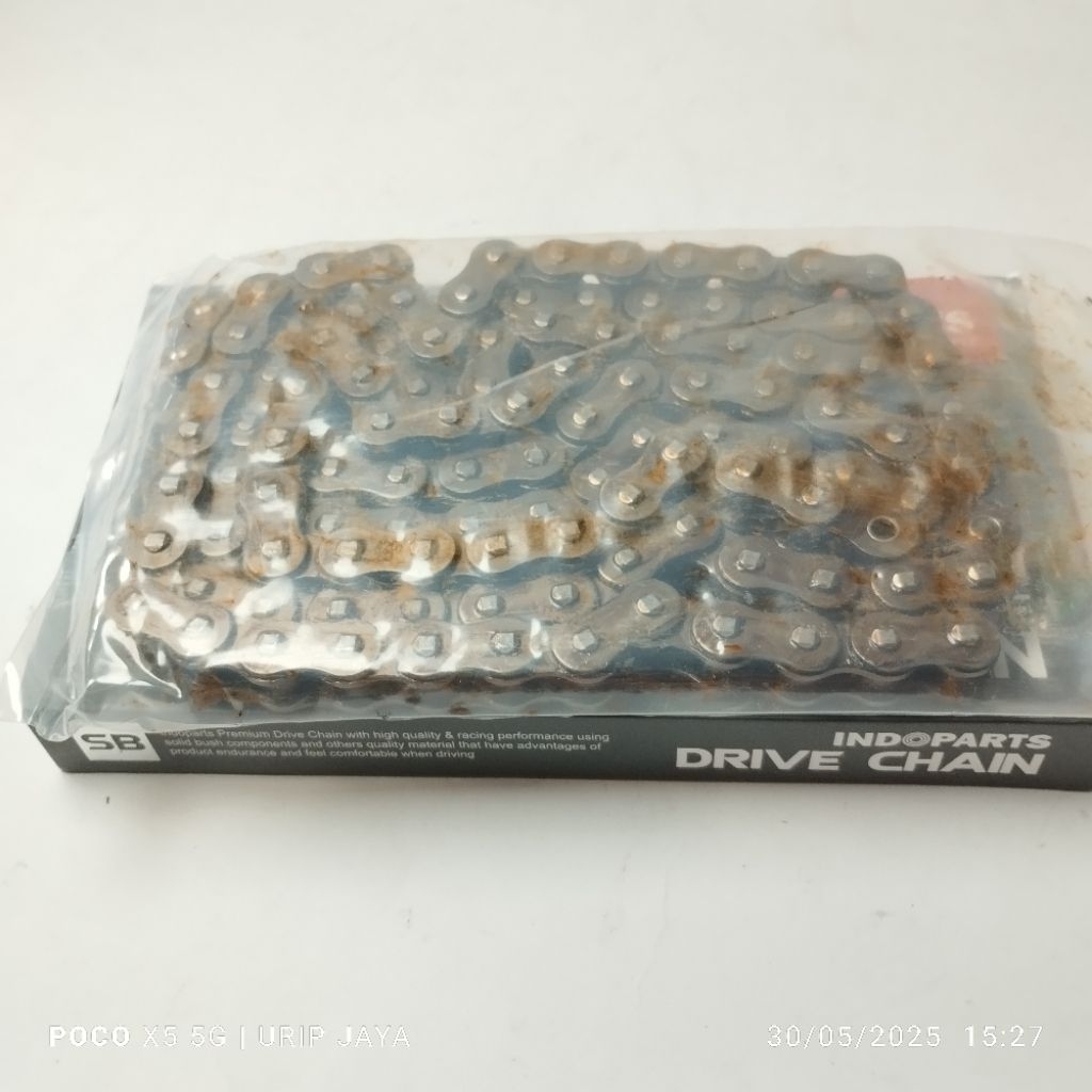 Rantai INDOPARTS 420 SB - 108 Rantai Supra x 125 Helm In , Rantai type Solid Bush