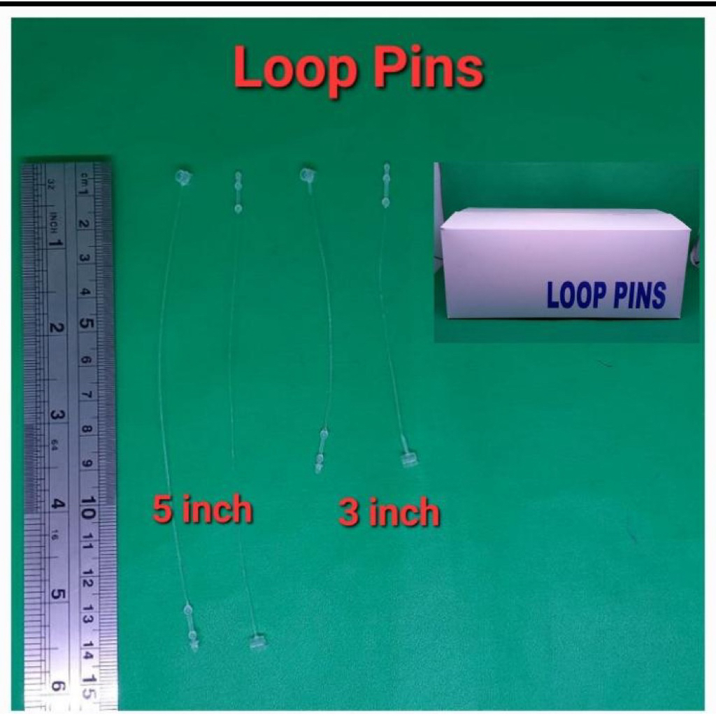 

LOCK PINS LOOP PINS TALI HANG TAG TALI BAJU - Putih isi 5000 biji