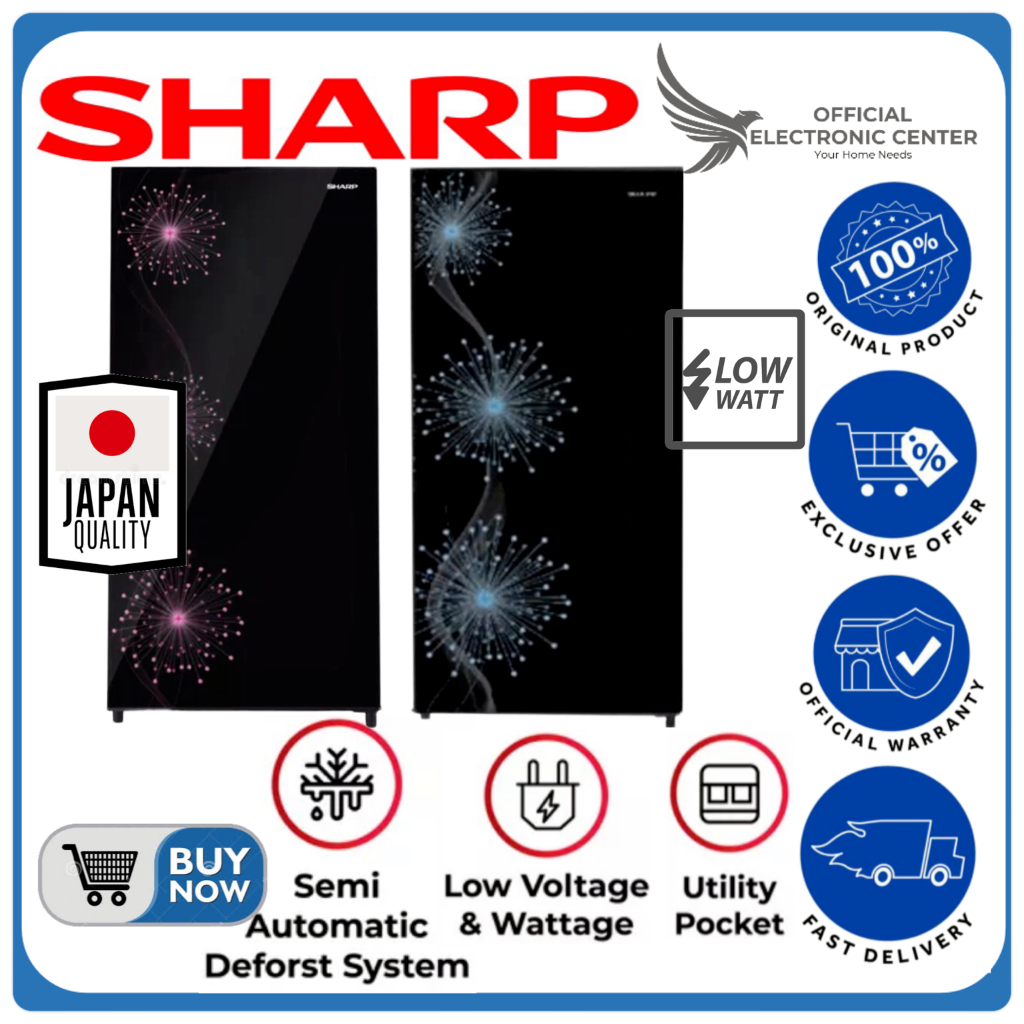 KULKAS SHARP SJ-X187MG SJX187MG SJ X187MG 1 PINTU SHARP LOW WATT FAST FREEZING LEMARI ES 1 PINTU SHA