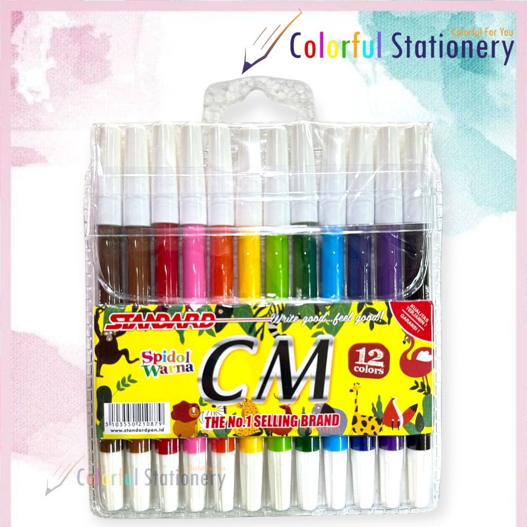 

Spidol Berwarna / Spidol CM 2 Standard 12 Warna