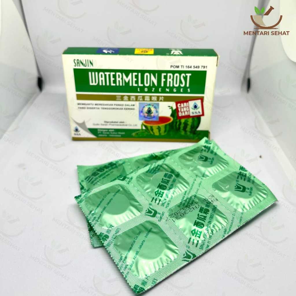 

Permen Watermelon Frost Lozenges - ISI 12PCS - Permen Tenggorokan Watermelon - Xi Gua Shuang