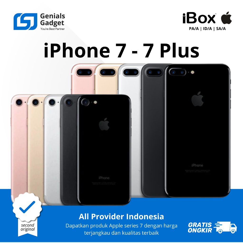 GG IP 7 / IP 7 PLUS 32GB 128GB 256GB Second BEKAS | MULUS NORMAL FULLSET