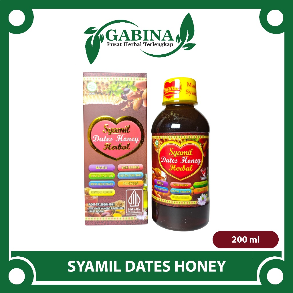 

SYAMIL FAMILY DATES HONEY 200 mL (MADU KURMA SYAMIL) | SYAMIL MADU DEWASA