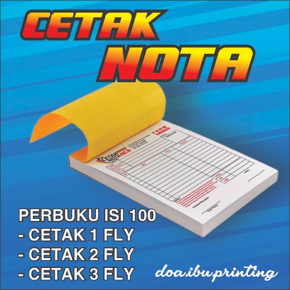 

CETAK NOTA SATUAN 1 BUKU ISI 100(LEMBAR)