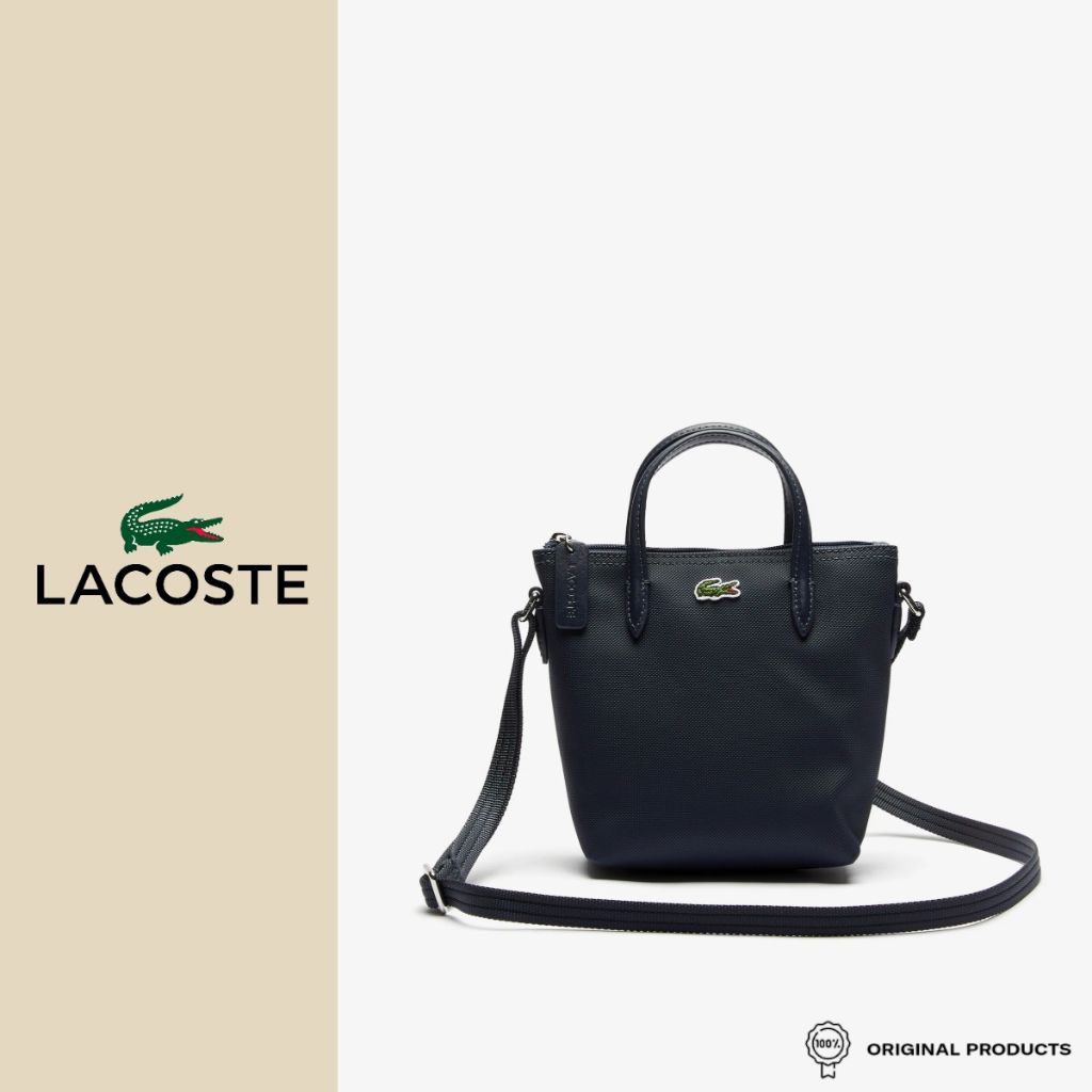 LACOSTE Women L.12.12 Concept Mini Tote Bag Selempang - Dark Blue