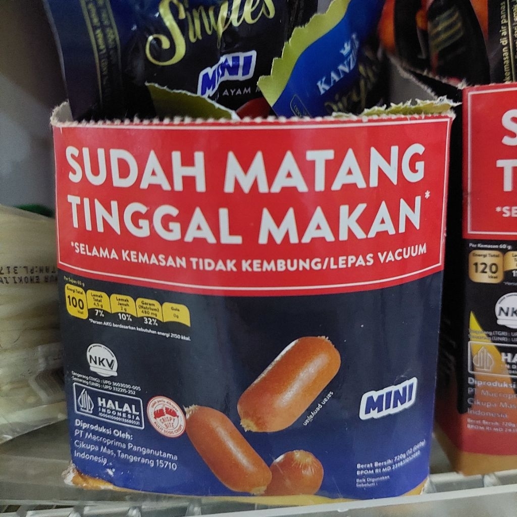 

Sosis kanzler mini isi 4/sosis siap makan/kanzler