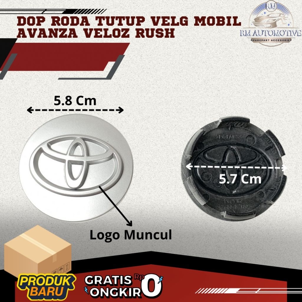 Tutup Velg Dop Roda Avanza Veloz Rush 2005-2015