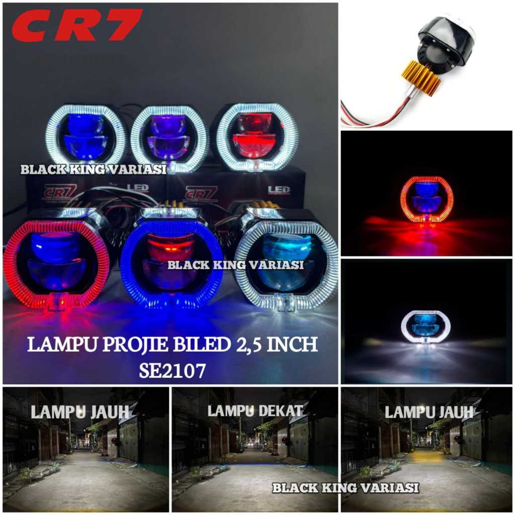 Lampu Biled Projie 2,5 inch Projie Biled Matrix 2.5inch 2 Lensa Universal Lampu Matrix 2.5 inch Lamp