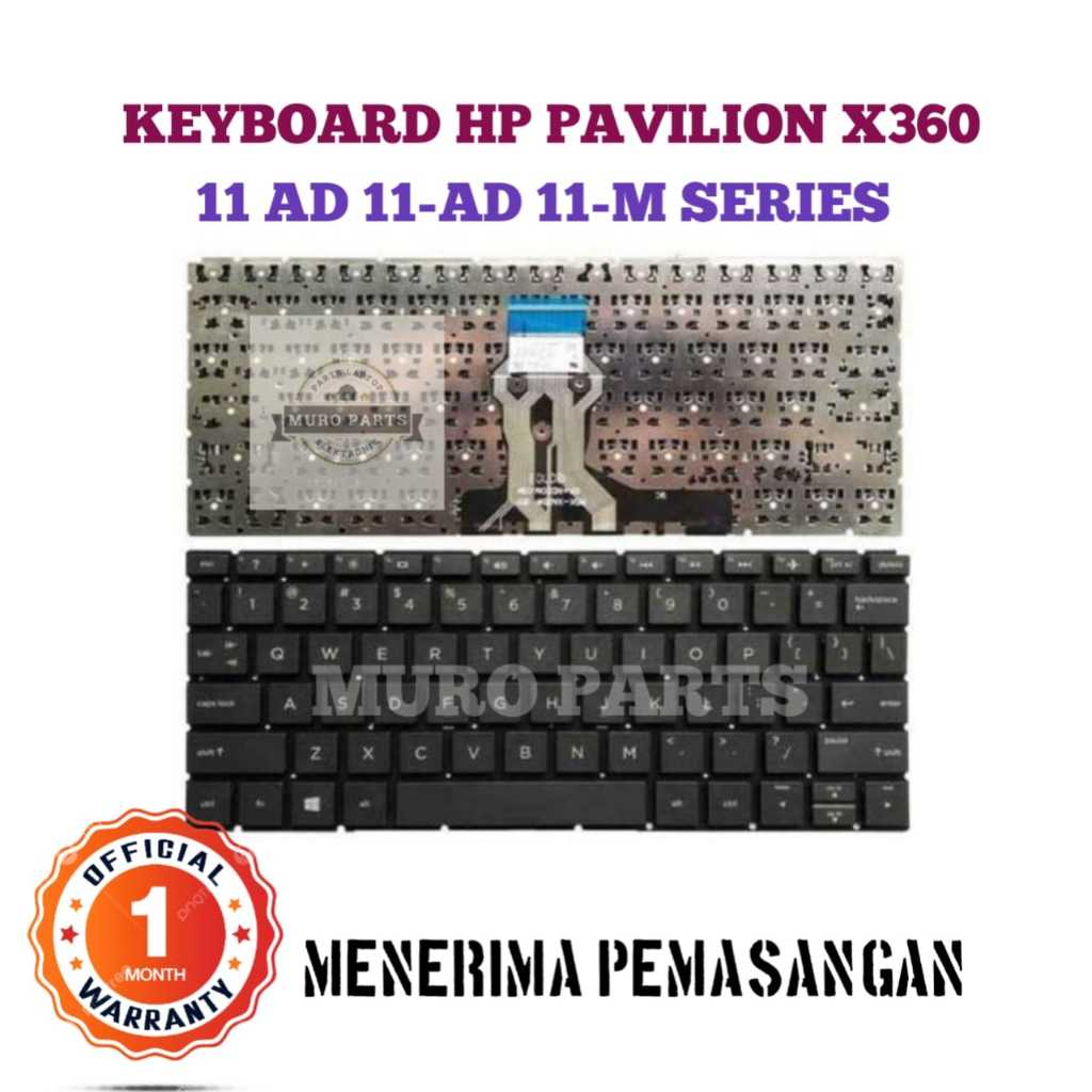 KEYBOARD LAPTOP HP PAVILION X360 CONVERTIBLE 11 AD 11AD 11-AD 11-AD010CA 11-AD018CA 11-AD019TU 11-AD