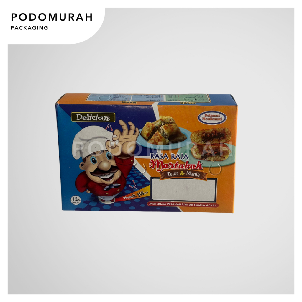 

Dus Martabak tanpa Laminasi 21x13,5x21 / Dus Martabak Asin dan Manis Murah dengan printing