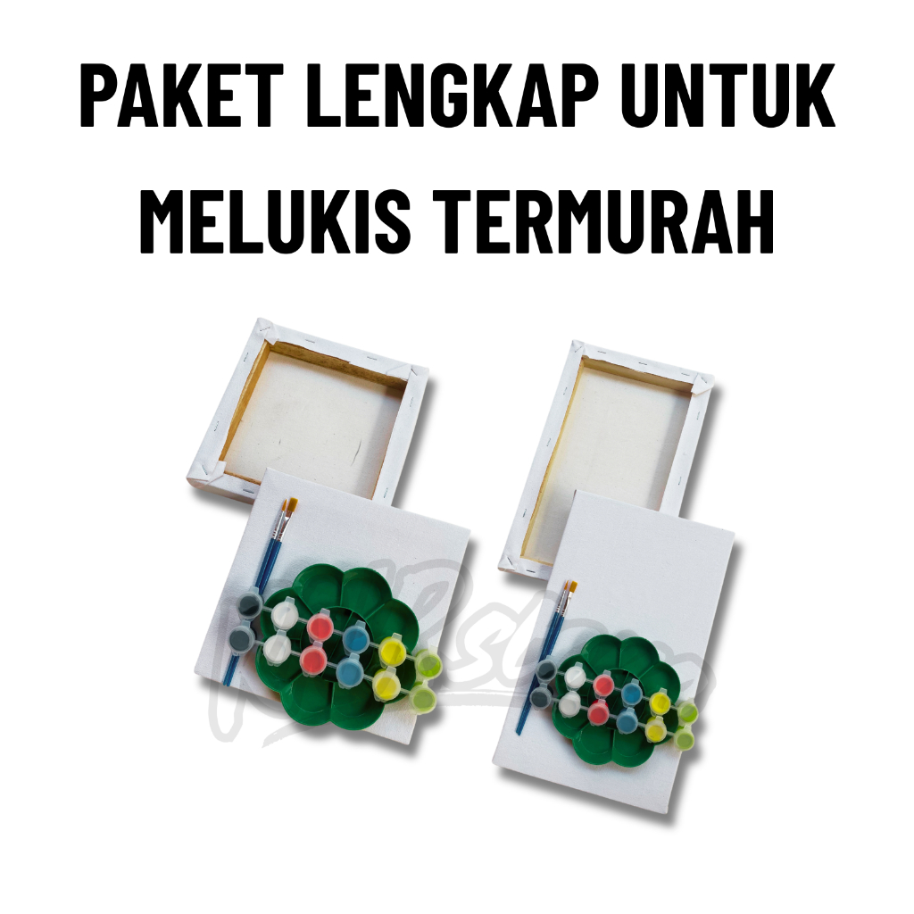 

Paket hemat lengkap untuk melukis / peralatan melukis / alat lukis / bahan premium
