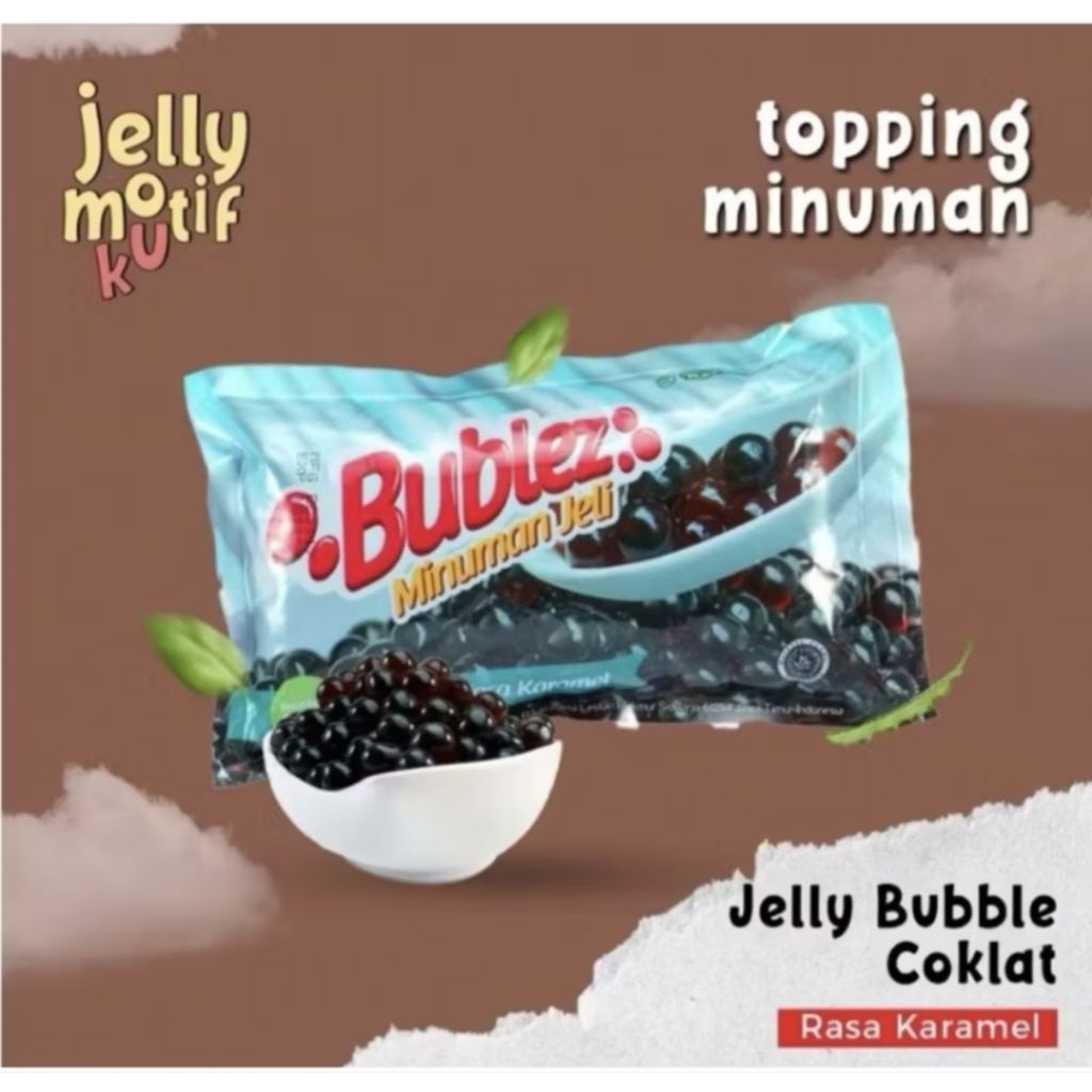 

500gr Bubble Jelly Karamel Cendol kecebong Yashinoya topping minuman