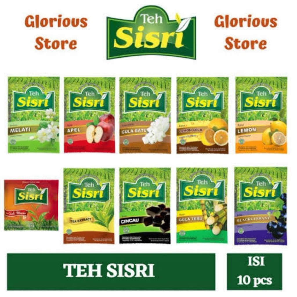 

Minuman Serbuk Teh Sisri 1 Renceng isi 10 pcs