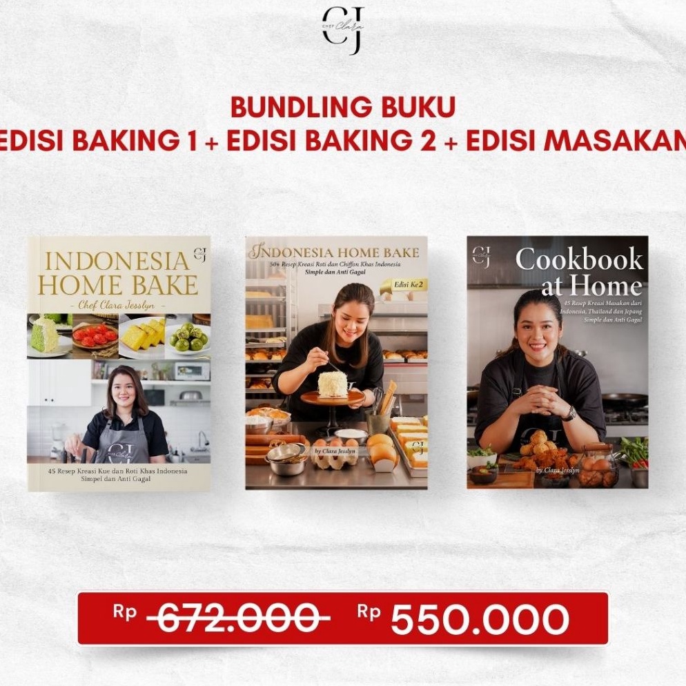 KODE S95P BUNDLING 3 BUKU BUKU BAKING 1  BUKU BAKING 2  BUKU MASAKAN