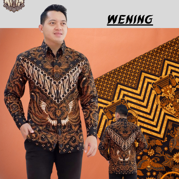 ⸨BATIK.UE⸩ BAJU BATIK WENING PRIA LENGAN PANJANG