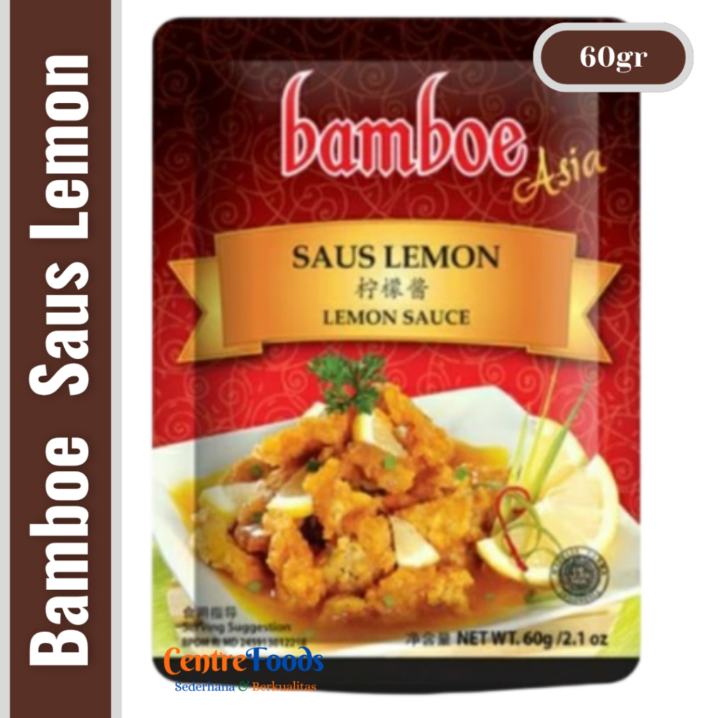 

Bumbu Masak Saus Lemon - lemon Sauce BAMBOE | 60gr [ Harga Per BKS ]
