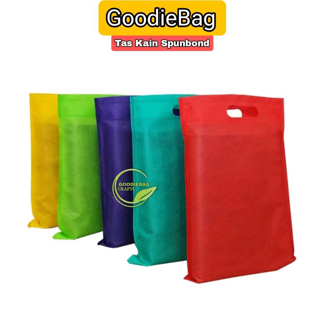 

Kodian 20 Tas Goodie Bag Tas Kain Spunbond OvaL 20x26 25x35 30x40 Untuk Souvenir Snack Pesta Ultah