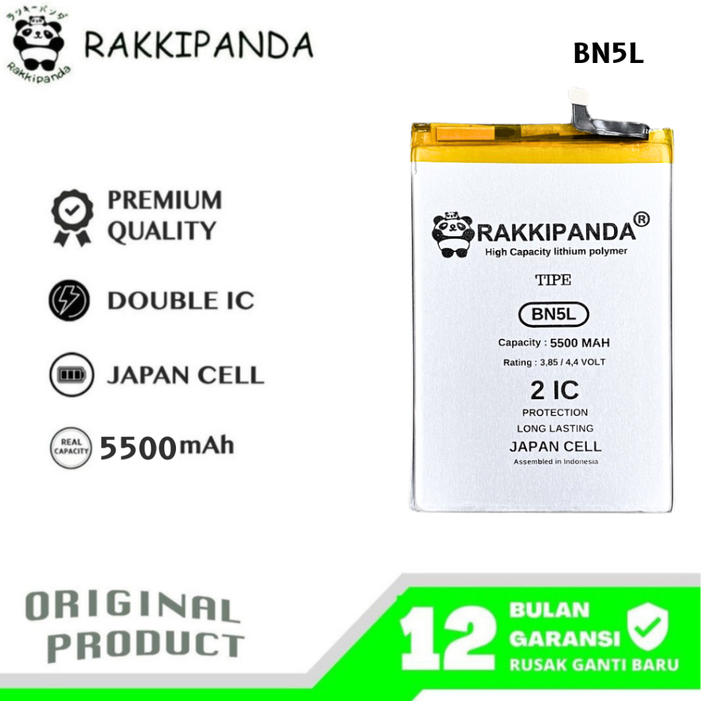 RakkiPanda - BN5L Redmi 12C / Poco C55 Batre Batrai Baterai
