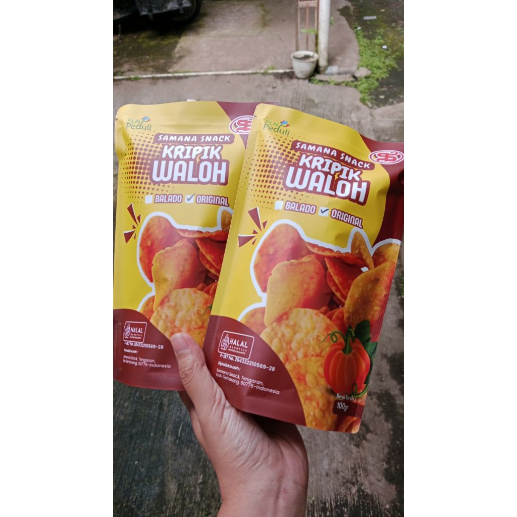 

camilan/camilan sehat/Snack/Snack sehat/keripik waloh/keripik waluh/keripi labu kuning isi bersih 100gram rasa balado