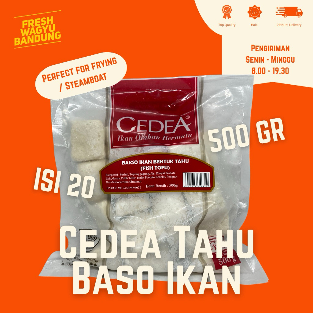 

CEDEA TAHU BASO IKAN FISH TOFU 500G SUKI SHABU STEAMBOAT HALAL