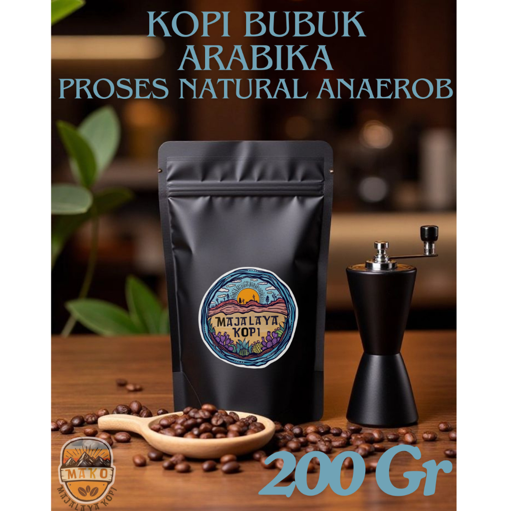 

Mako - Coffee Bean Arabica Kopi Arabika Bubuk Proses Natural Anaerob 100% Kopi Arabika Ciwidey Mix