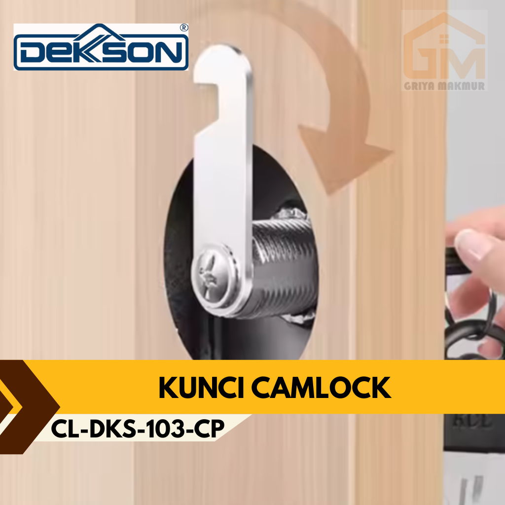 DEKSON CL-DKS-103-CP Kunci Camlock Kunci Loker Kunci Kait