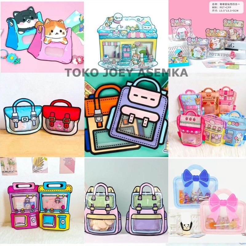 

PLASTIK ZIPPER BINGKISAN UNIK LUCU BENTUK RANSEL 3D BINGKISAN GOODY BAG GOODIE POUCH KEMASAN HADIAH ULANG TAHUN ACARA SOUVENIR SUVENIR