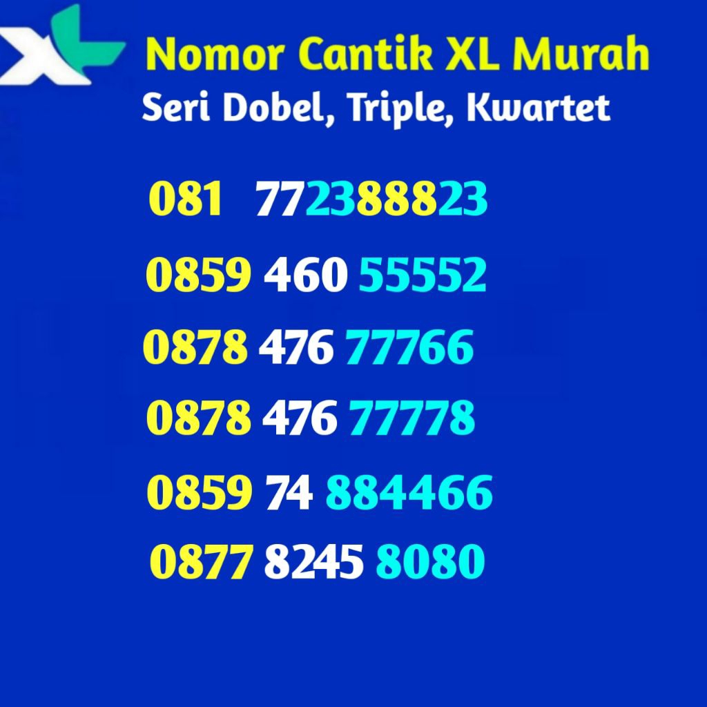 Nocan, Nomer, Nomor Cantik Kartu Perdana XL /AXIS Reguler Murah