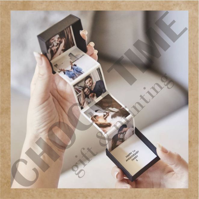 

TP 1 Gift Hadiah Ulang Tahun Custom, Anniversary, Wisuda, Pernikahan Mini Memory Box Foto lipat