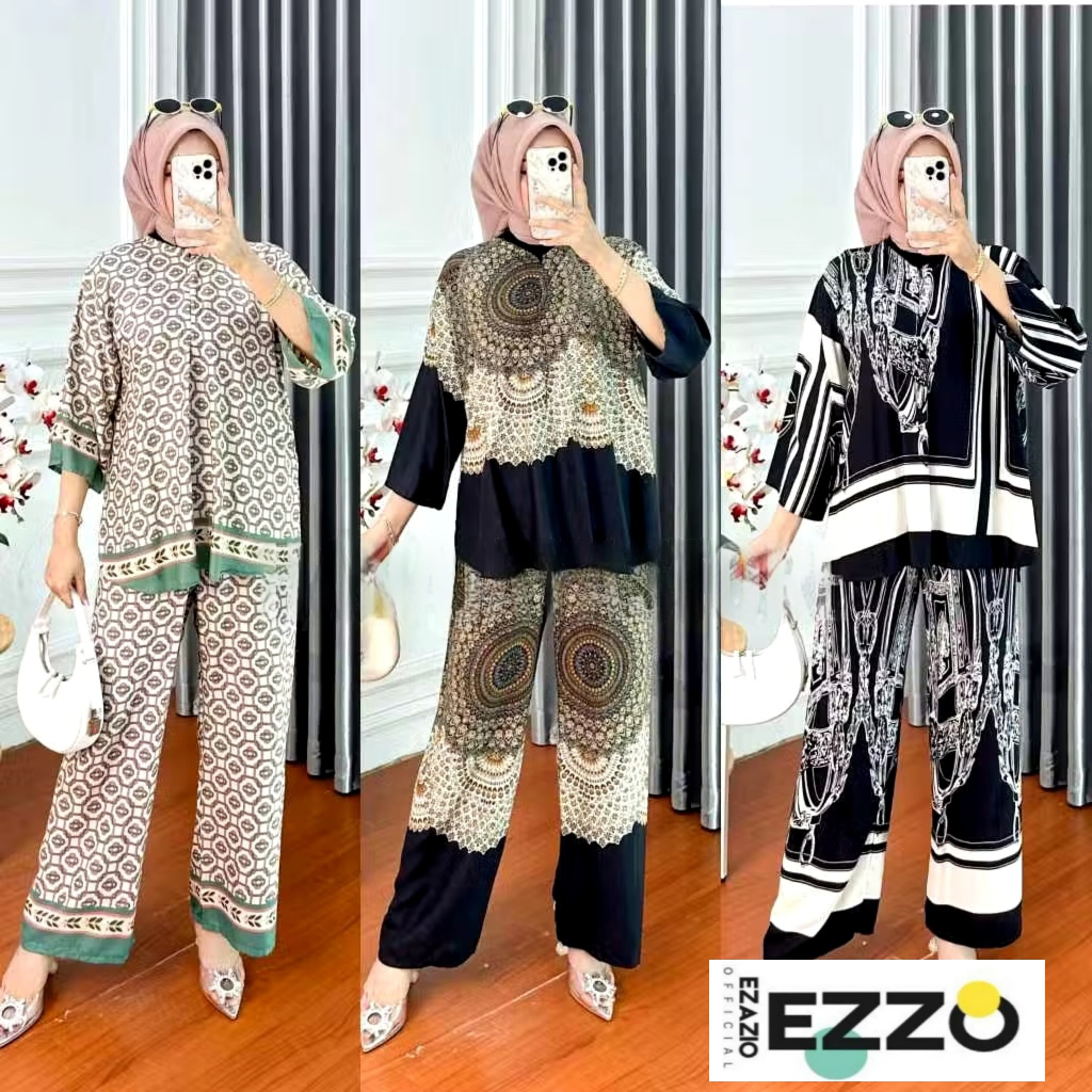 SET KEMEJA CELANA WANITA BUSUI TERBARU SETELAN BJU KEMEJA DAN CELANA RAYON ONE SET RAYON