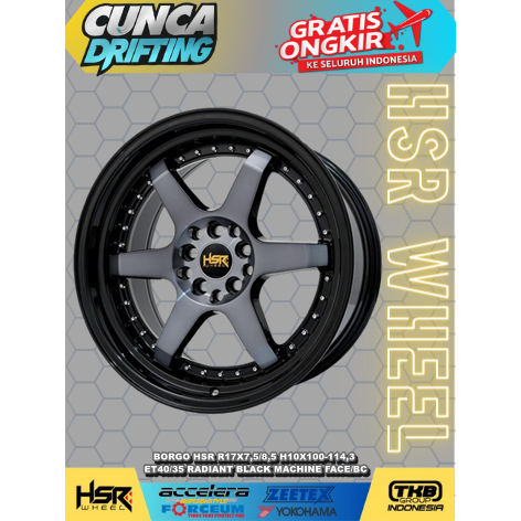 VELG RACING UNTUK JAZZ AVANZA XENIA KIJANG LIVINA HSR BORGO R17 VELG MOBIL MOBILIO RING 17