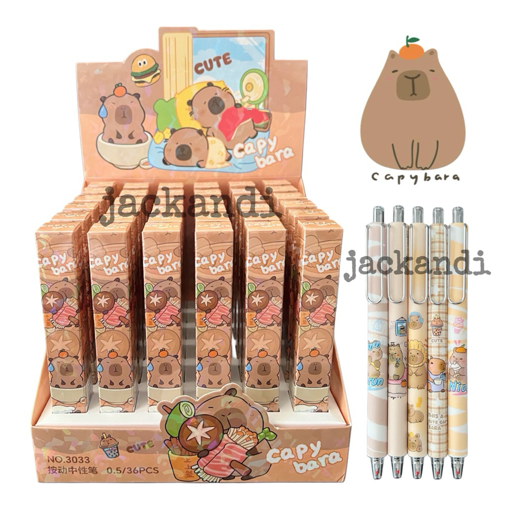

Blind Box Pulpen Capybara Pen Anak Surprise Cetek Kartun Lucu