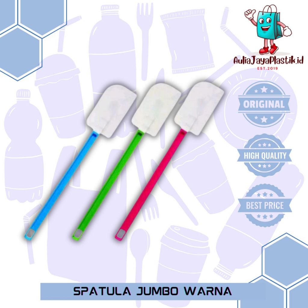 Spatula Jumbo Plastik / Spatula Panjang Warna Murah