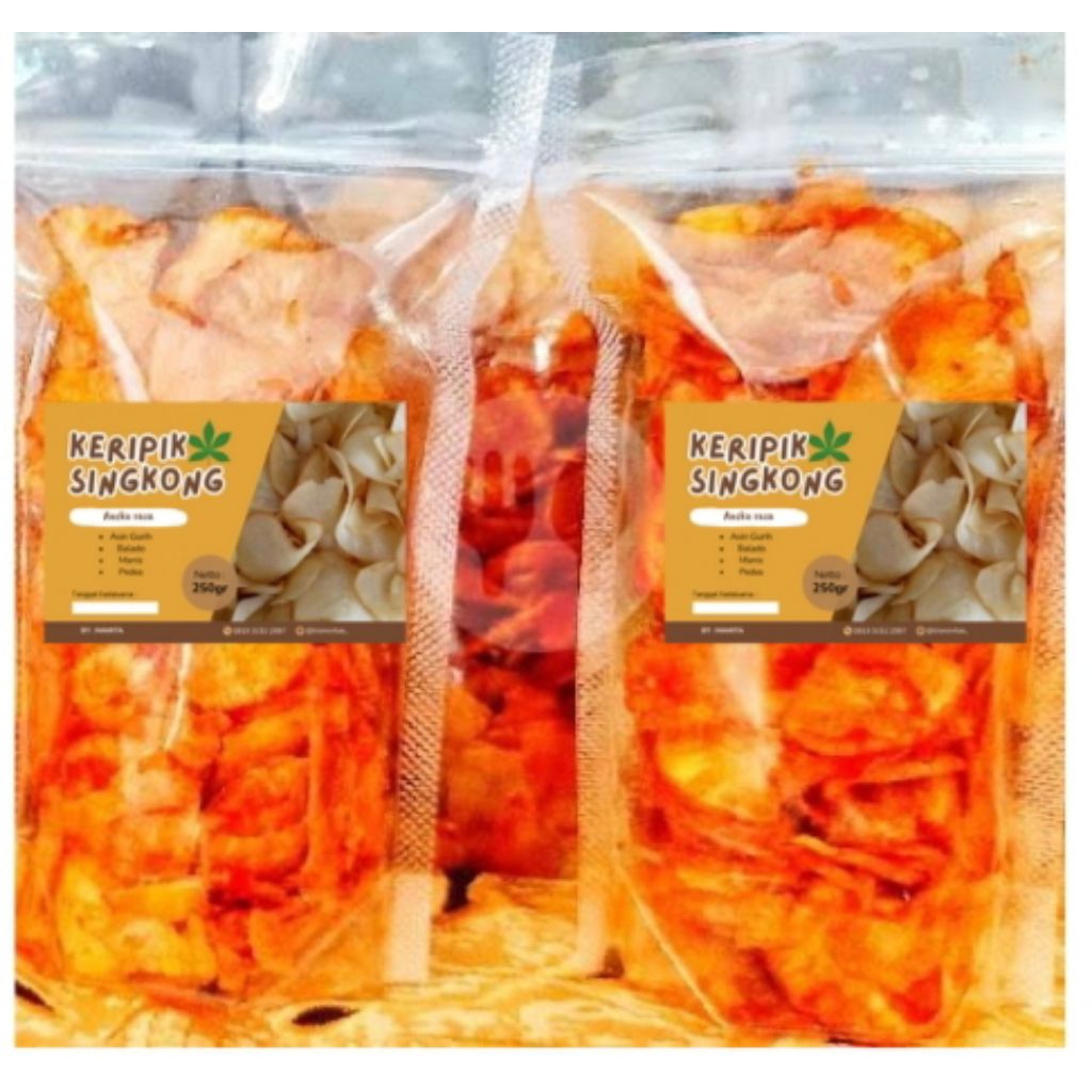 

Keripik Singkong Mamita Balado Berat 250g
