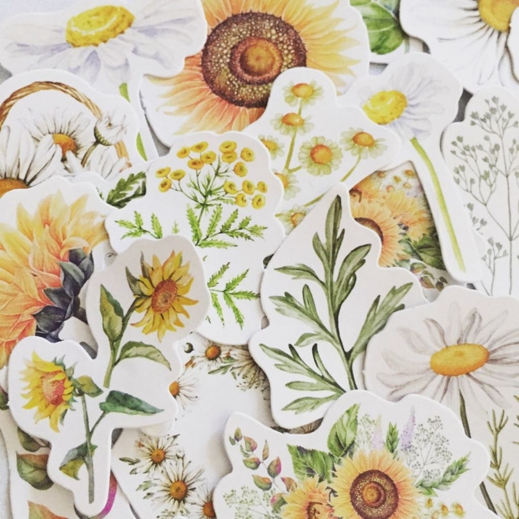 

STIKER DAISY JOURNALING SCRAPBOOK