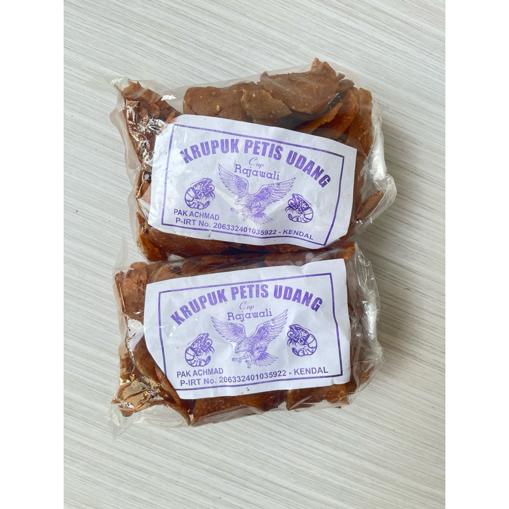 

Krupuk Petis Udang Rajawali 250gr
