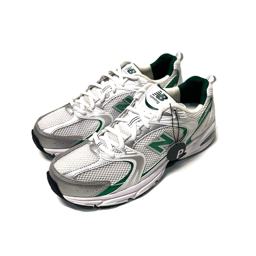New Balance 530 White Silver Green