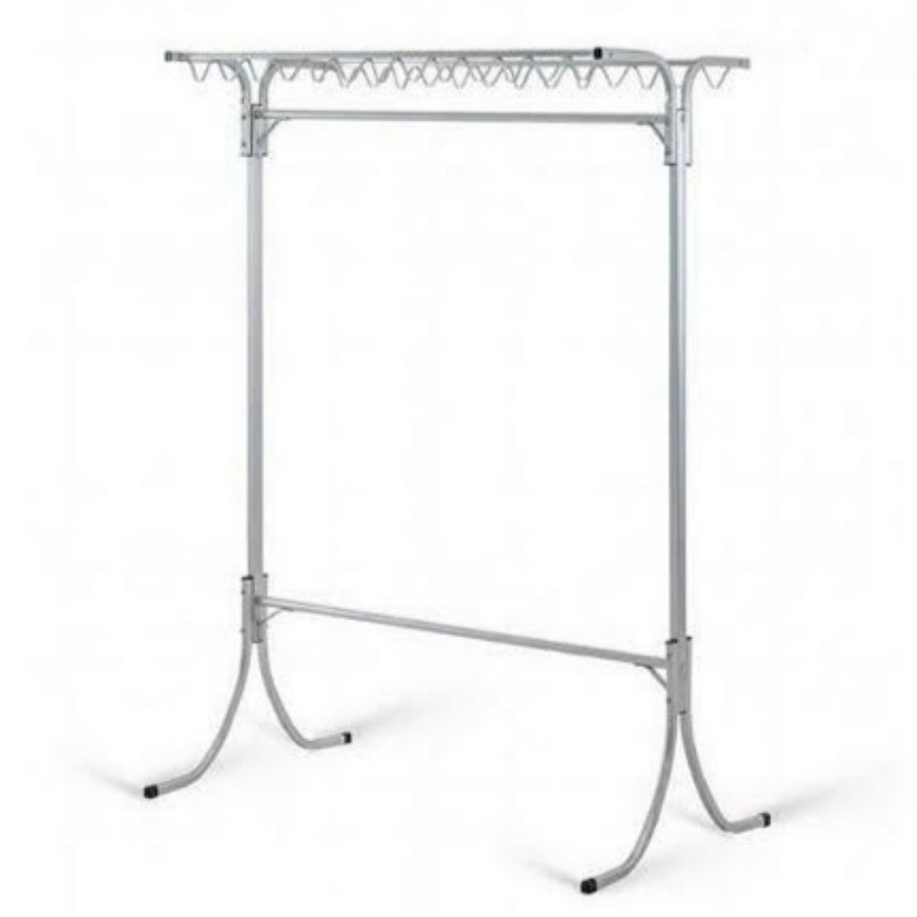 Jemuran Baju Aluminium Kapstok 120cm 2 Jalur