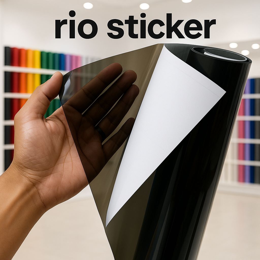 Skotlet hitam transparan sticker lampu sein motor