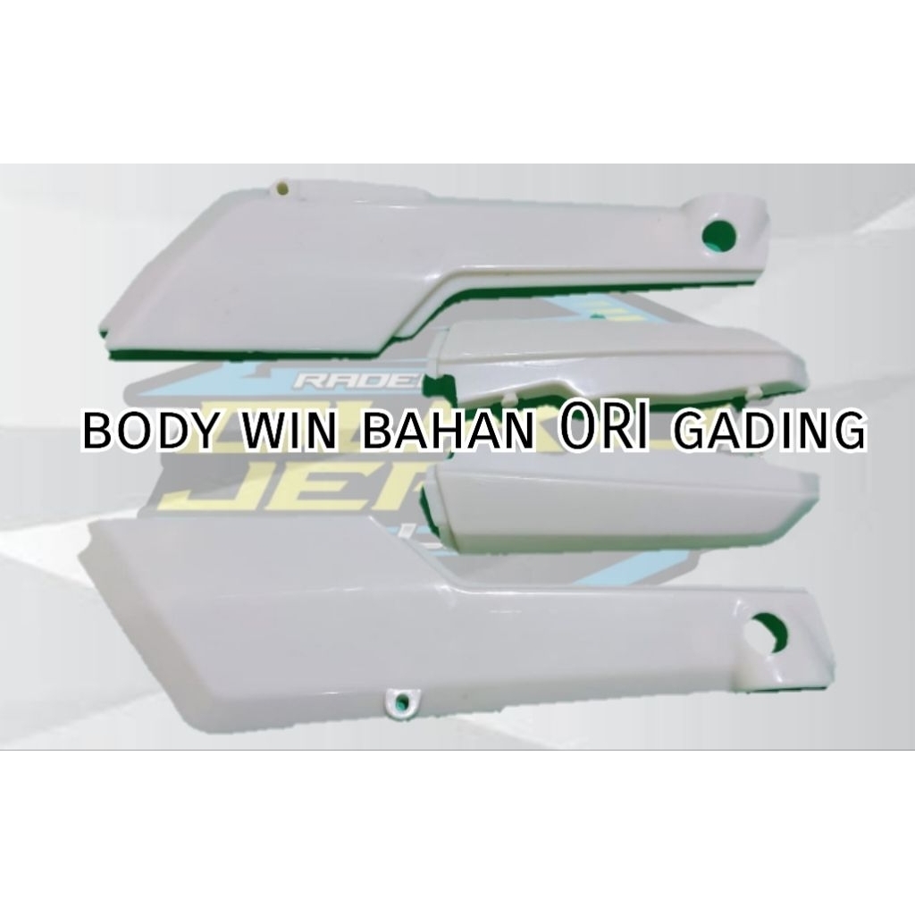 BODY HONDA WIN100 BAHAN ORI WARNA GADING SET