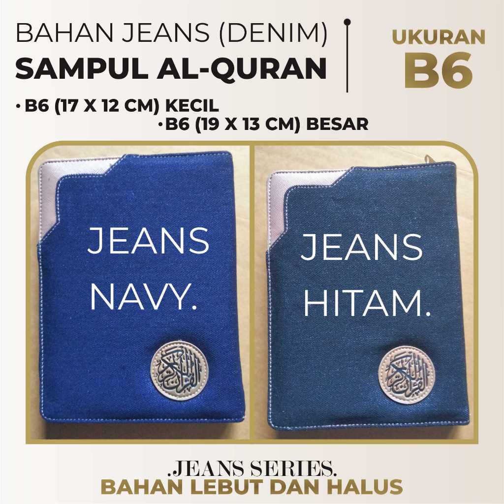 

COVER SAMPUL ALQURAN B6 - COVER QURAN B6 (17 X 12 CM) DAN (19 X 13 CM) - QURAN B6