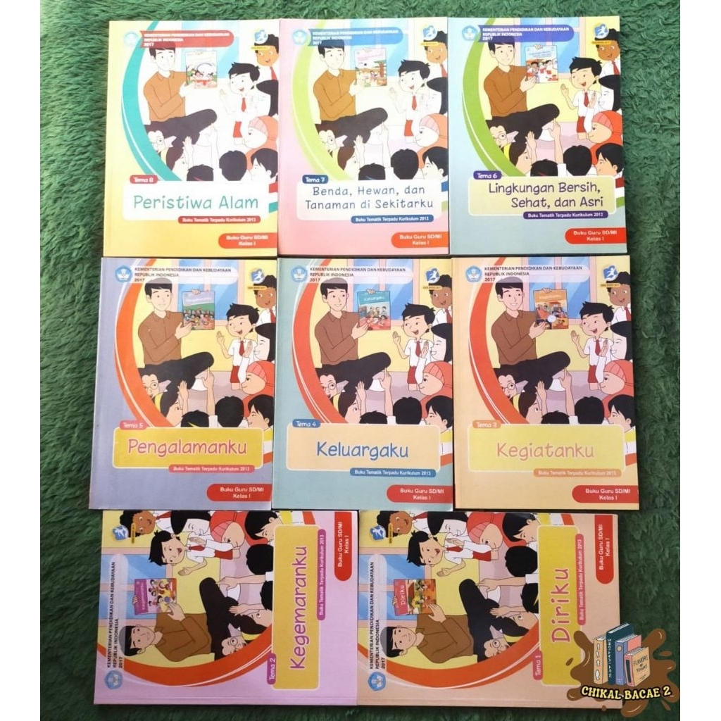 ORIGINAL BUKU GURU TEMATIK TERPADU KELAS 1 SD/MI TEMA 1 2 3 4 5 6 7 8 PERISTIWA ALAM BENDA HEWAN DAN