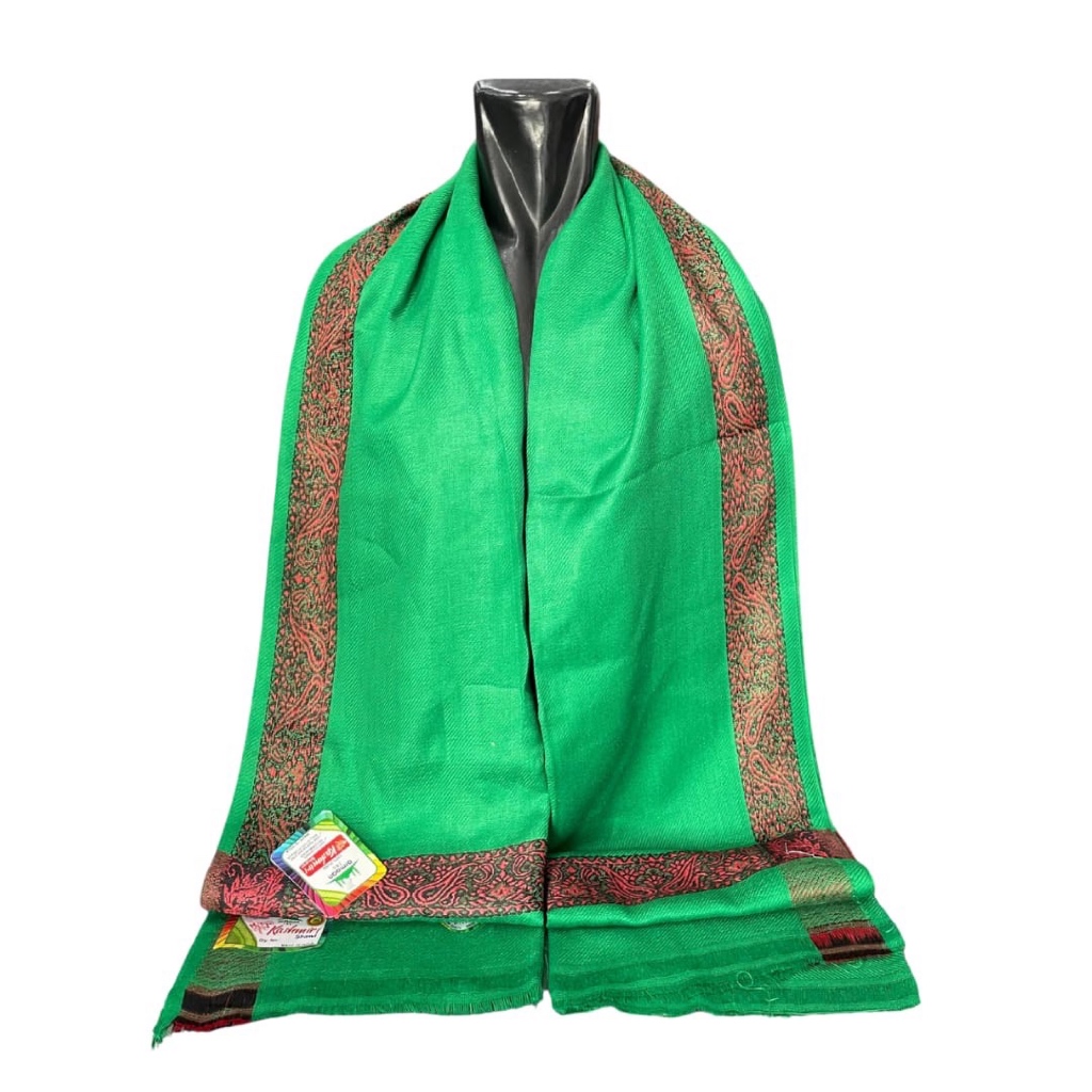 Sorban Armaan Kashmiri Shawl Hijau KUALITAS PREMIUM 100% Original